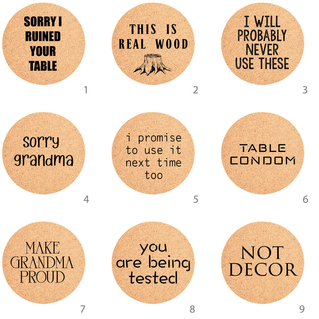 Funny & Sarcastic for the Realistic Coaster User - Coasters - AuchShop - AuchShop