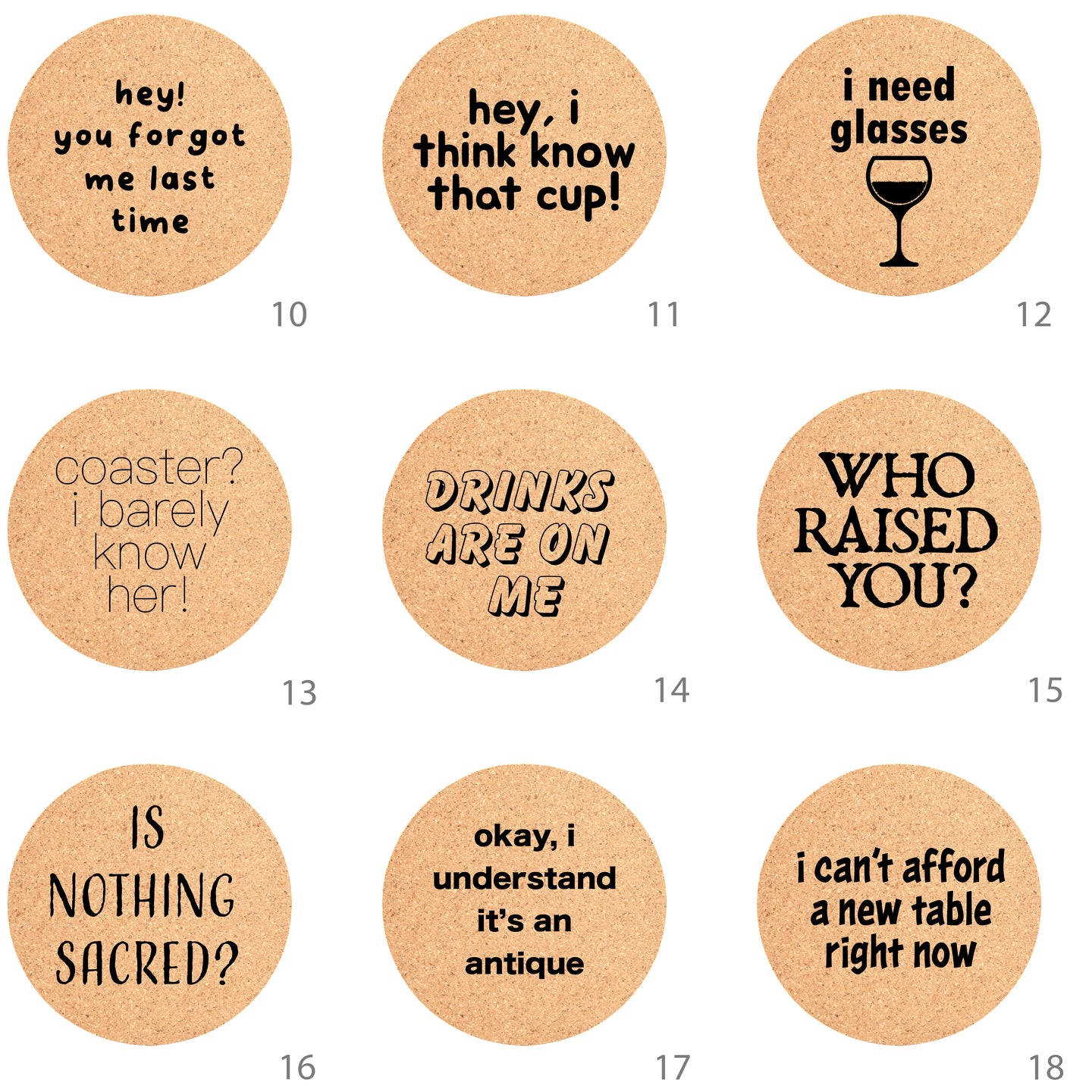 Funny & Sarcastic for the Realistic Coaster User - Coasters - AuchShop - AuchShop