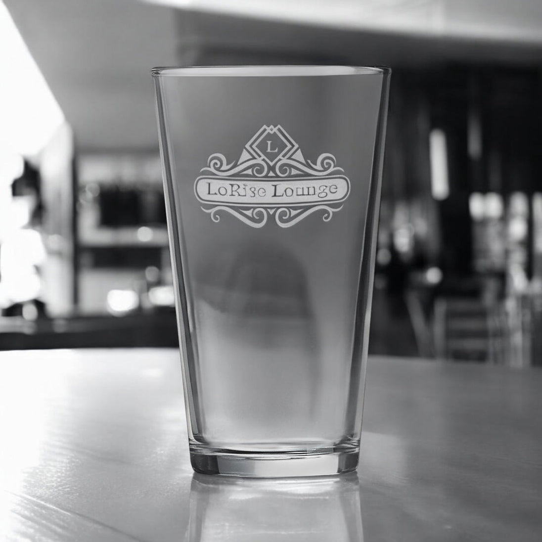 16 oz. Pint Mixing Glass Logo Engraved-AuchShop-