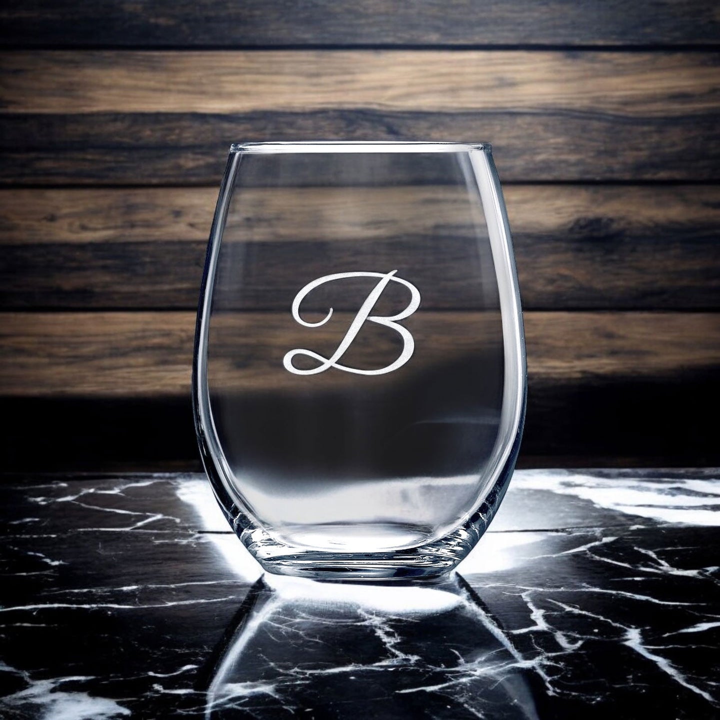 21 oz. Stemless Wine Glass Logo Engraved-AuchShop-