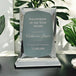 Crystal Award Standard Tower Logo Engraved AuchShop