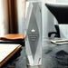 Crystal Facet Tower Award Customizable Logo Engraving AuchShop