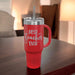 Polar Camel 40 oz. Travel Mug with Handle, Straw Included Logo Engraved - AuchShop -  -  - 