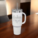 Polar Camel 40 oz. Travel Mug with Handle, Straw Included Logo Engraved - AuchShop -  -  - 