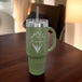 Polar Camel 40 oz. Travel Mug with Handle, Straw Included Logo Engraved - AuchShop -  -  - 