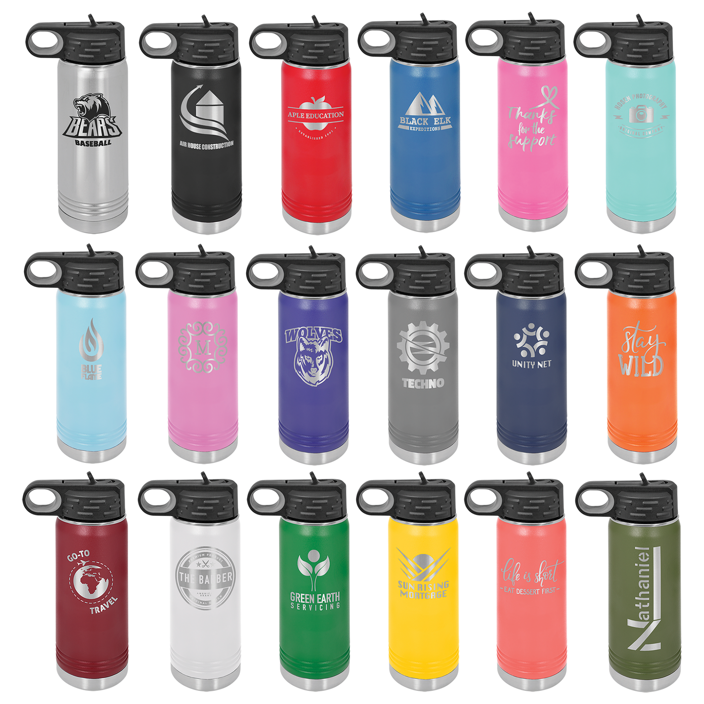 Polar Camel 32 oz. Water Bottle Logo Engraved - AuchShop -  -  - Polar Camel 32 oz. Water Bottle Logo Engraved - AuchShop -  -  - 