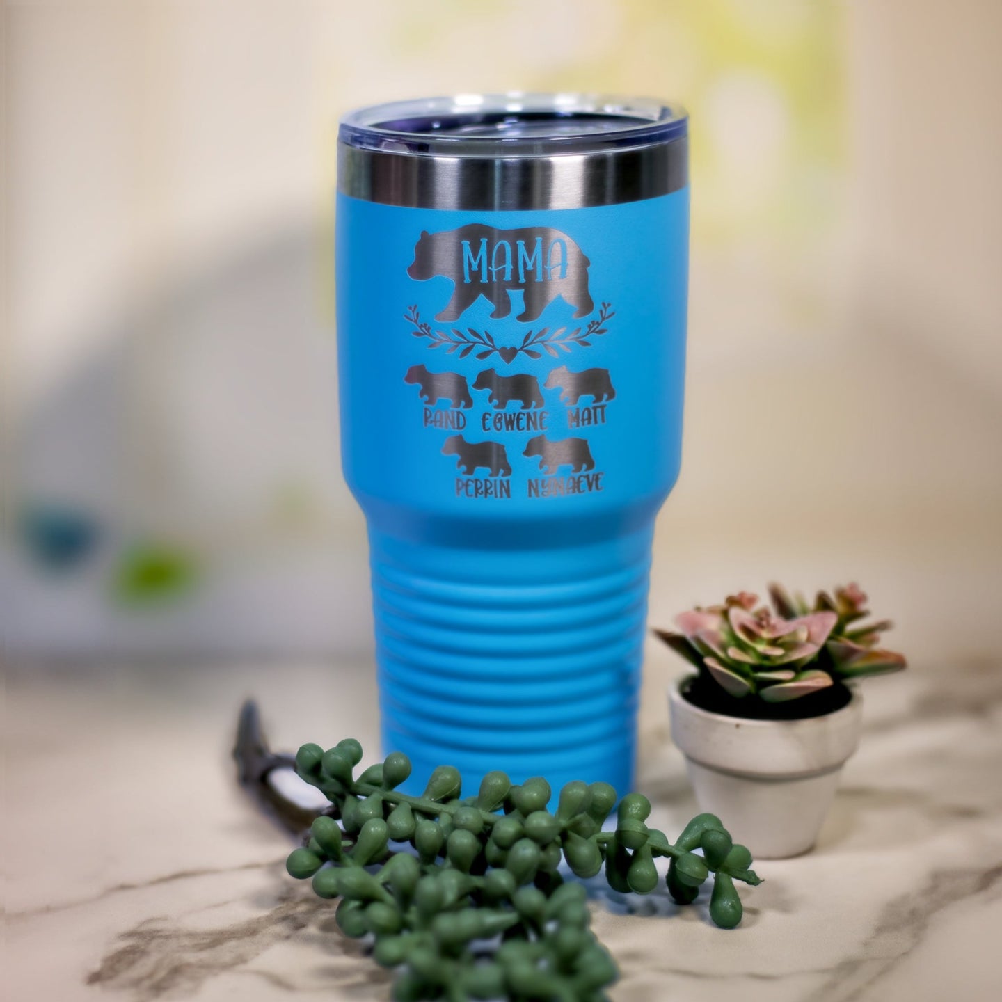 Personalized Mama Bear Tumbler 20 oz. or 30 oz.-AuchShop