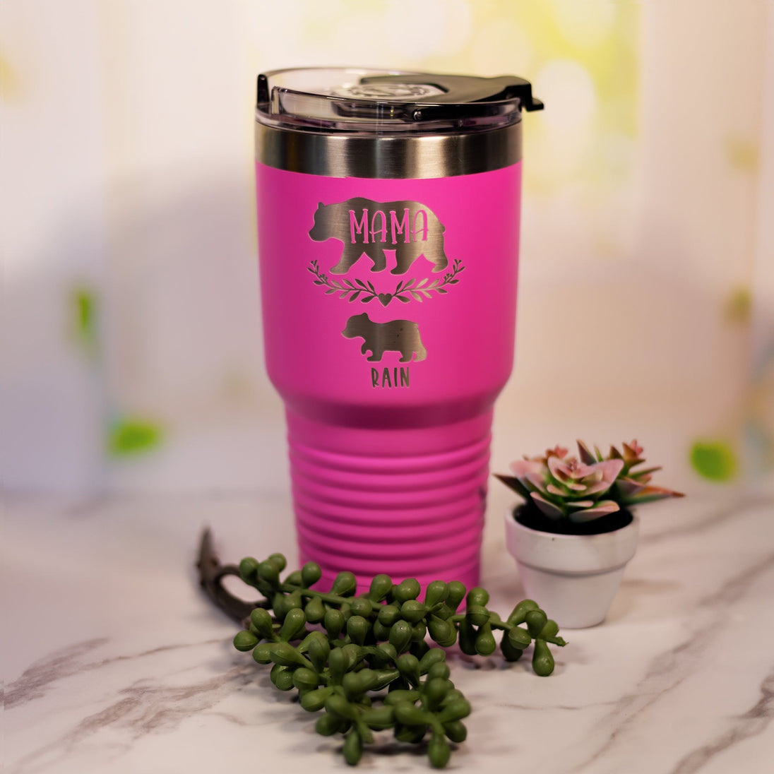 Personalized Mama Bear Tumbler 20 oz. or 30 oz.-AuchShop