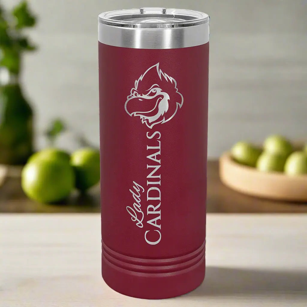 Polar Camel 22 oz. Skinny Tumbler with Slider Lid Logo Engraved-AuchShop-Tumbler