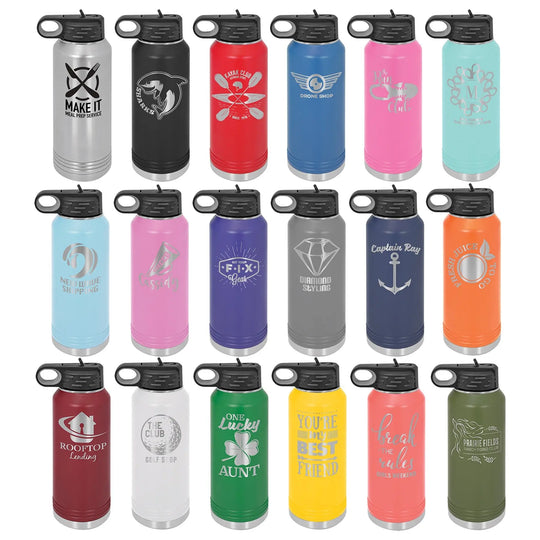 Polar Camel 32 oz. Water Bottle Logo Engraved AuchShop