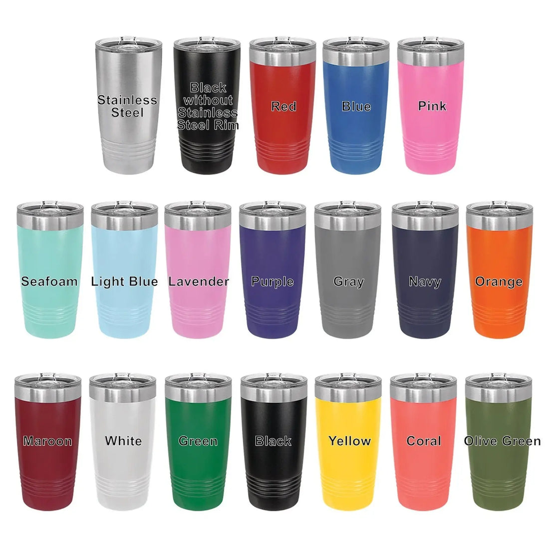 Bulk Wholesale Tumblers with Lid Options Logo Engraved-AuchShop-