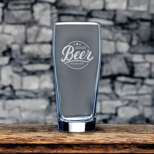 16 oz. Willi Becher Beer Glass Logo Engraved-AuchShop-