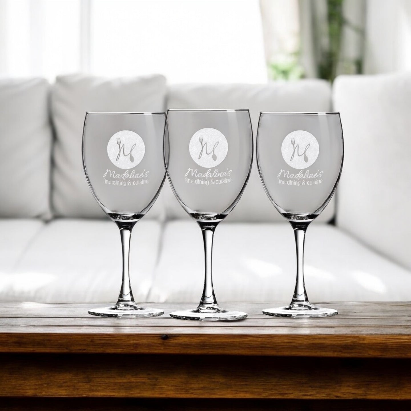 10.5 oz. Wine Glass Logo Engraved-AuchShop-