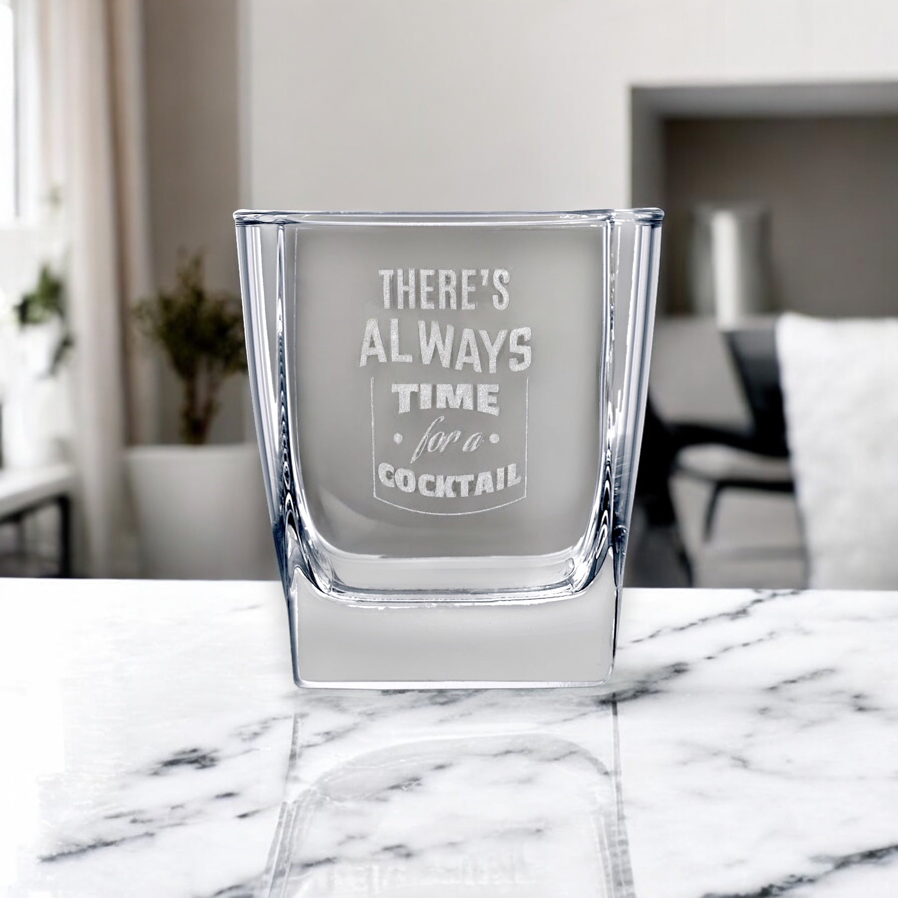 11 oz. Square Rocks Glasses Logo Engraved-AuchShop-Awards