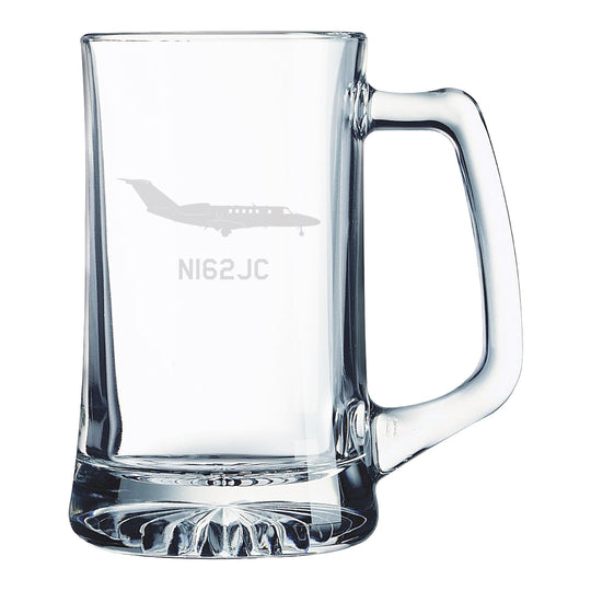 25 oz. Beer Mug with Handle Logo Engraved - Glass - AuchShop - AuchShop