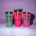 Personalized Mama Bear Tumbler with Lid Options - AuchShop-Tumbler-Standard Lid-20 Fluid Ounces-