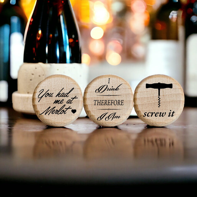 Wine Pun Bottle Stoppers - AuchShop-Wine Stopper-1 Designed Premium--